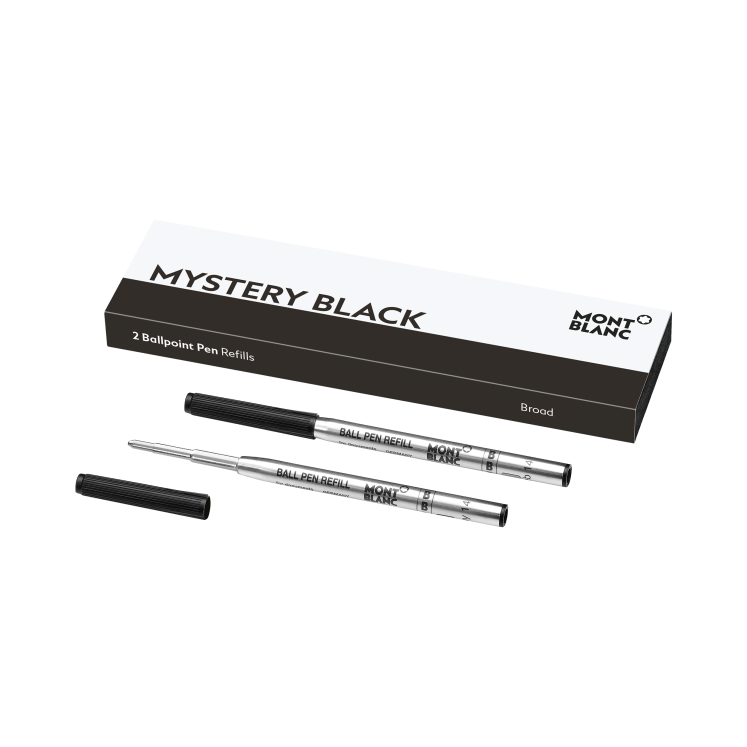2x Recharges pour Stylo Bille, Mystery Black