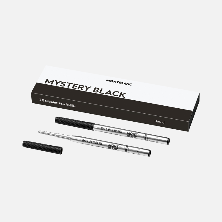 2 recharges pour stylo bille (L) Mystery Black