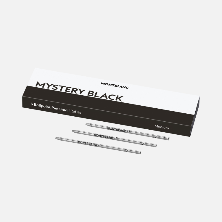 3 recharges pour stylo bille petit modèle Mystery Black