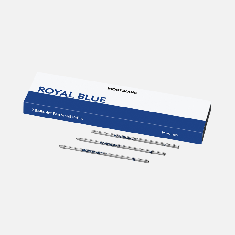 3 recharges pour bille mozart petit modèle, Royal Blue