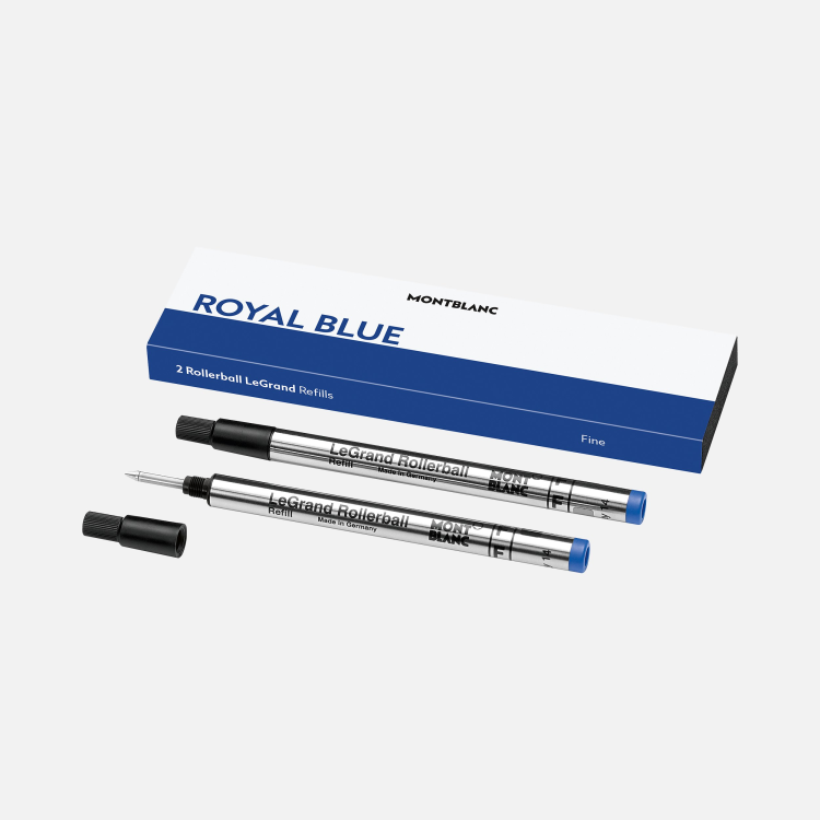 2 recharges pour rollerball LeGrand (F). Royal Blue