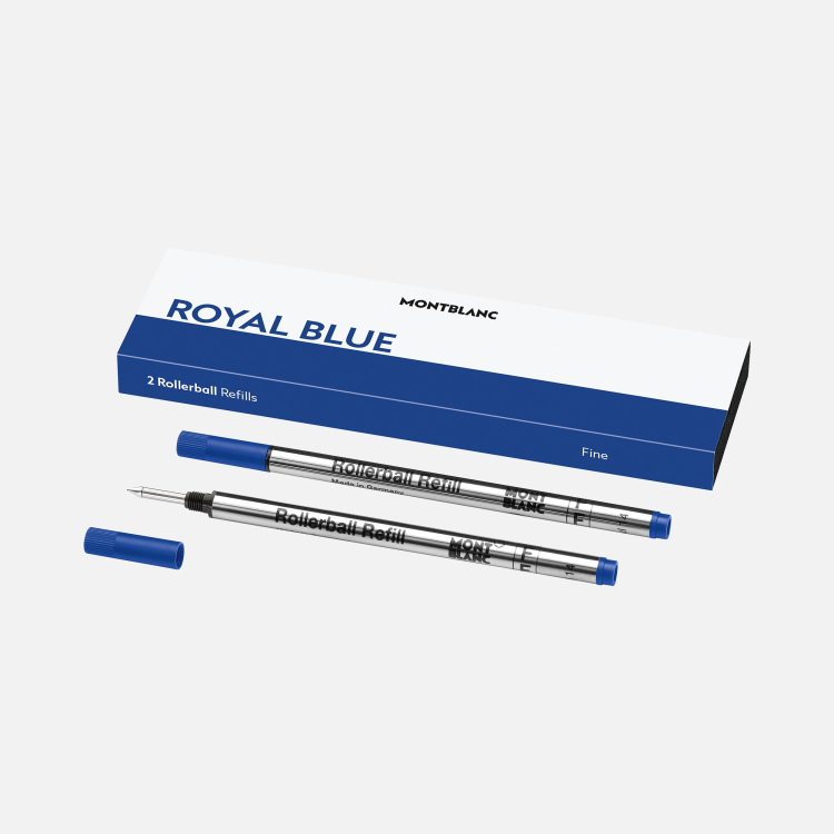 2 recharges pour rollerball (F), Royal Blue