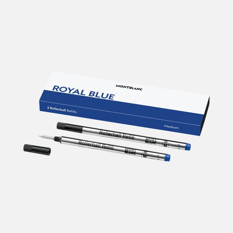 2 recharges pour rollerball (M), Royal Blue