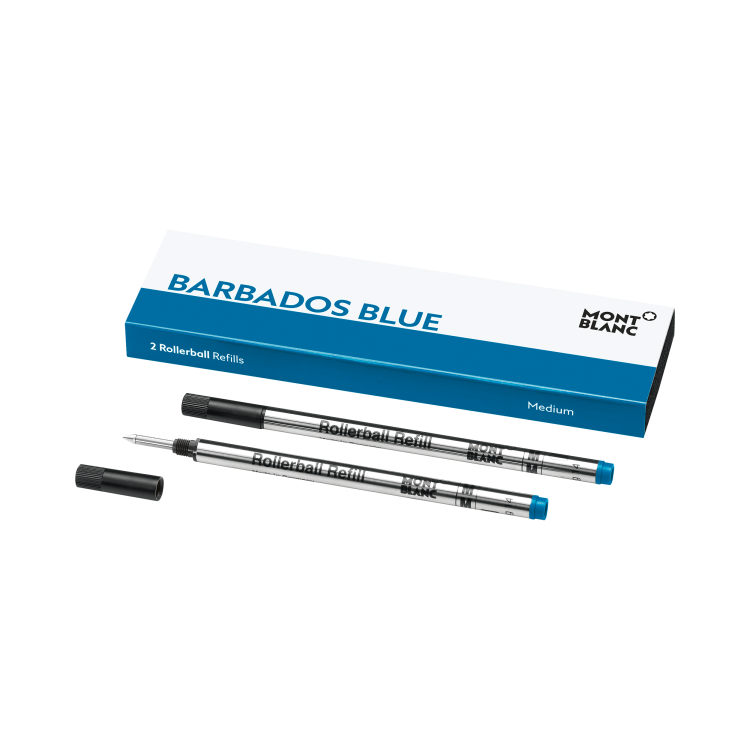 2x Recharges pour Rollerball, Barbados Blue