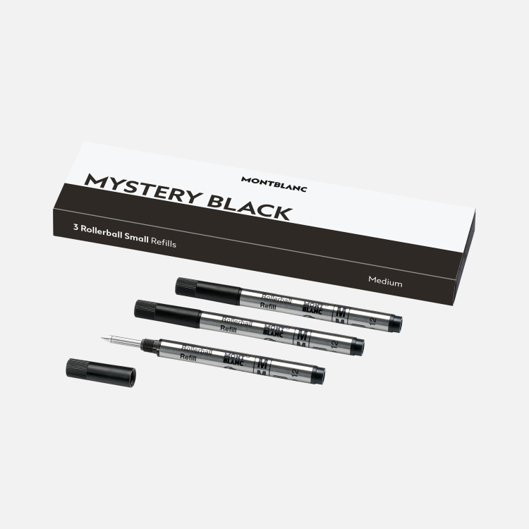 Recharges pour rollerball petit modèle Mystery Black Medium X3