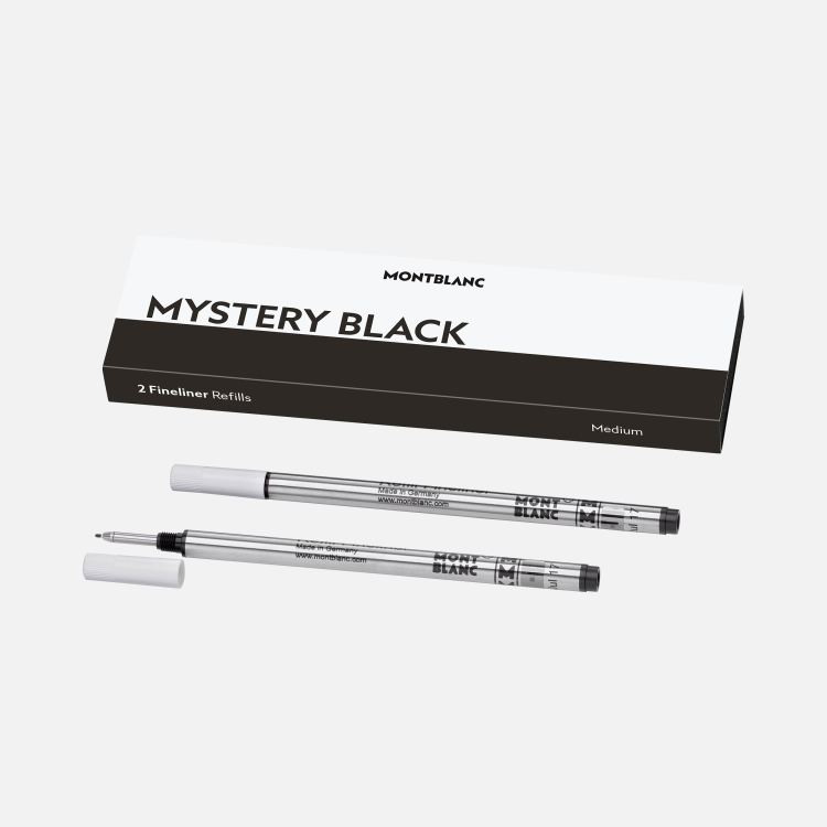 2 recharges de feutre fin Medium Mystery Black