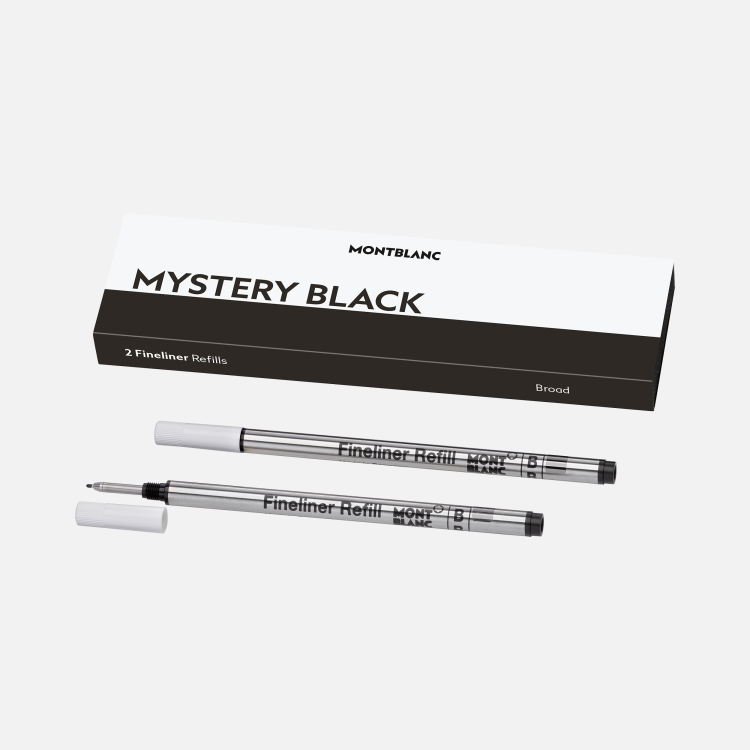 2 recharges pour feutre fin (L) Mystery Black