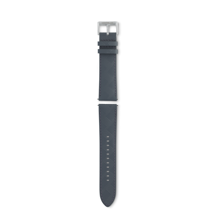 Bracelet en cuir de veau gris Montblanc Extreme 3.0 avec boucle ardillon