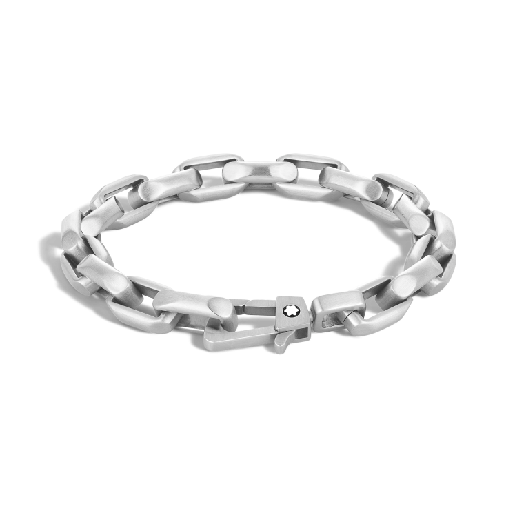 Bracelet en Acier avec Chaîne de Forme Octogonale