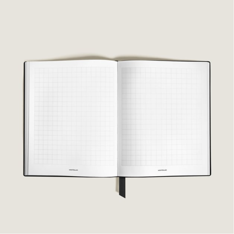 Carnet Grand Format en Cuir Sartorial, Pages Quadrillées