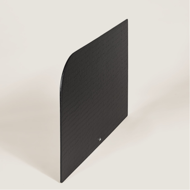 Sous-Main en Cuir Embossé Croco