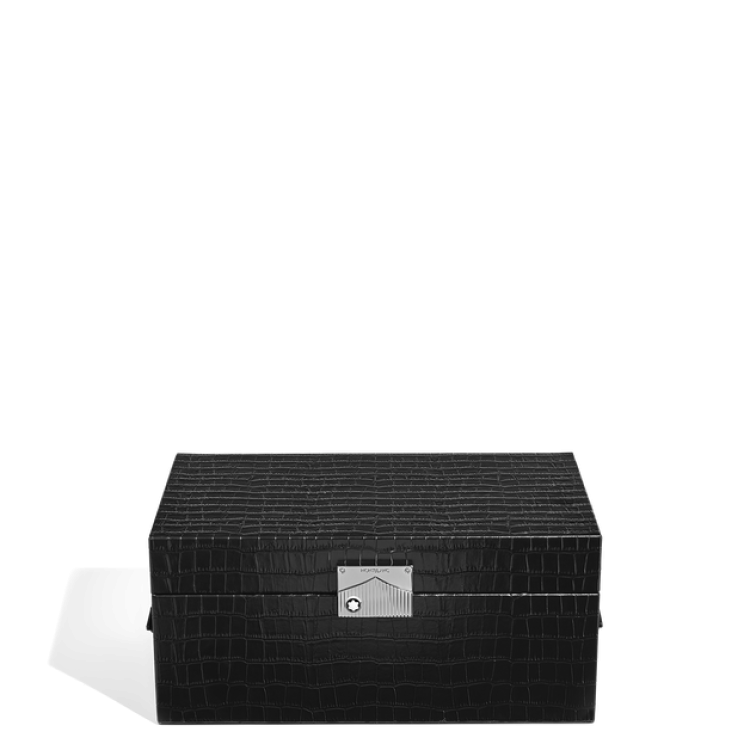 Coffret de Collectionneur pour Montres en Cuir Emboss&eacute; Croco