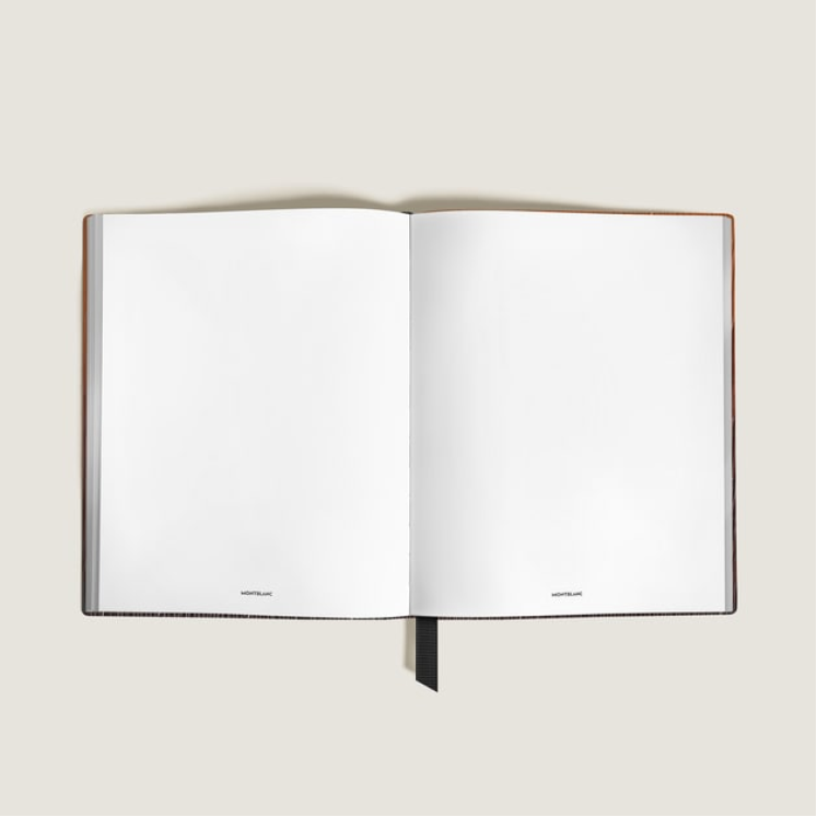 Carnet Grand Format en Cuir Corteccia Sfumato, Pages Blanches