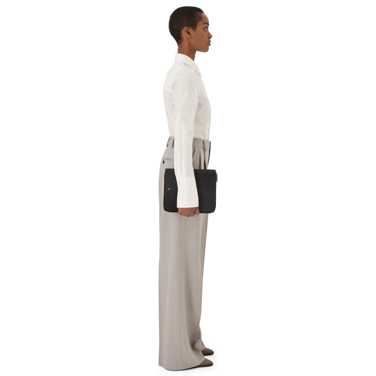 Porte-notes Zippé Petit Format Sartorial Noir