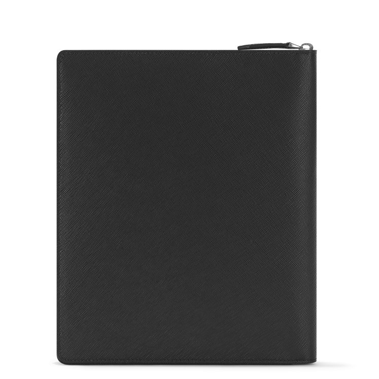 Porte-notes Zippé Petit Format Sartorial Noir