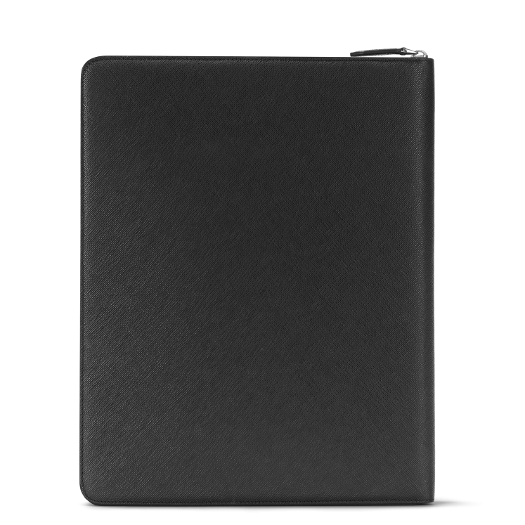 Porte-notes Zippé Moyen Format Sartorial Noir