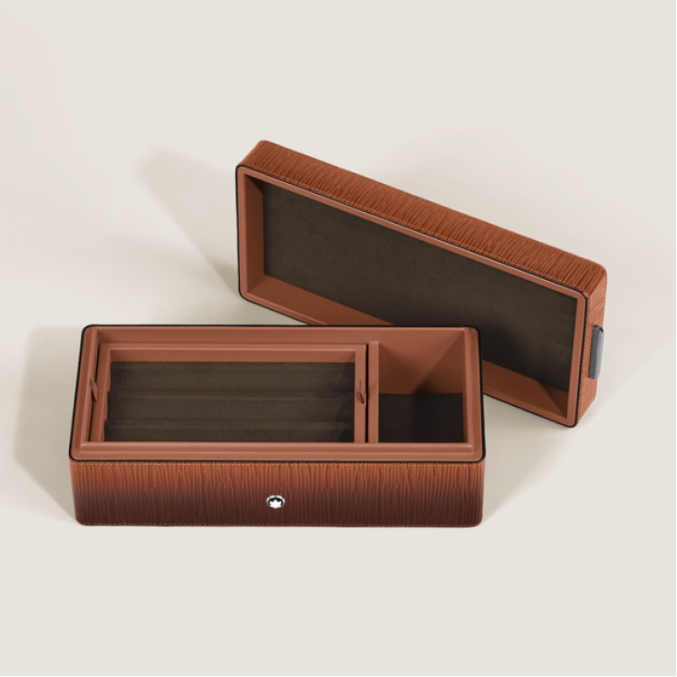 Boîte à Stylos en Cuir Corteccia Sfumato
