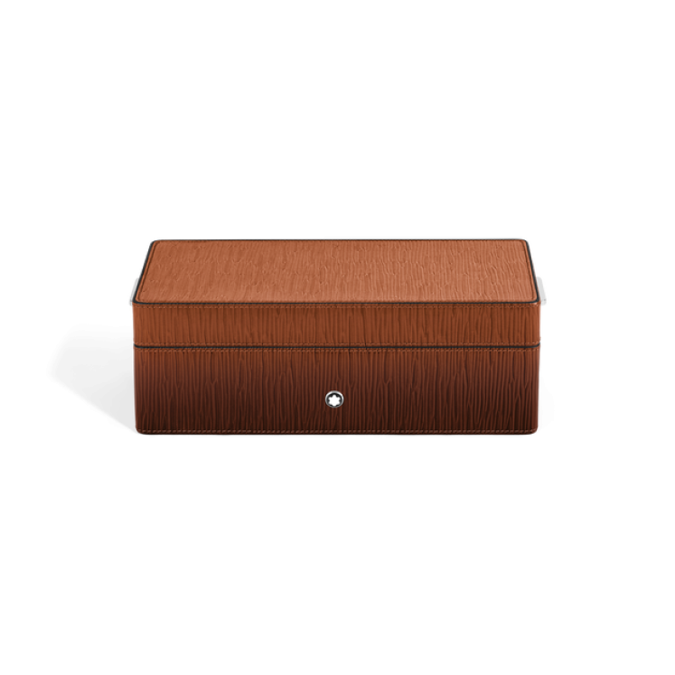 Boîte à Stylos en Cuir Corteccia Sfumato