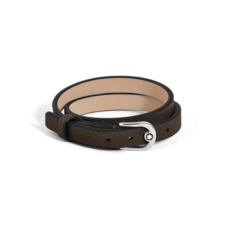 Bracelet Réglable Horseshoe en Cuir Sartorial