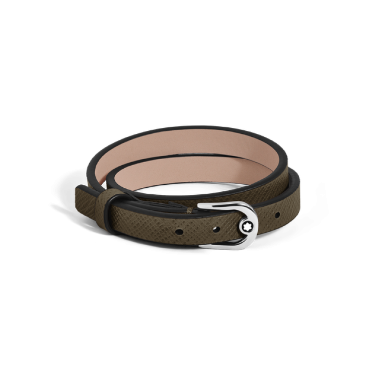 Bracelet Réglable Horseshoe en Cuir Sartorial