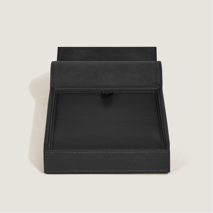 Coffret de Voyage en Cuir Grainé pour 4 Instruments d’Écriture