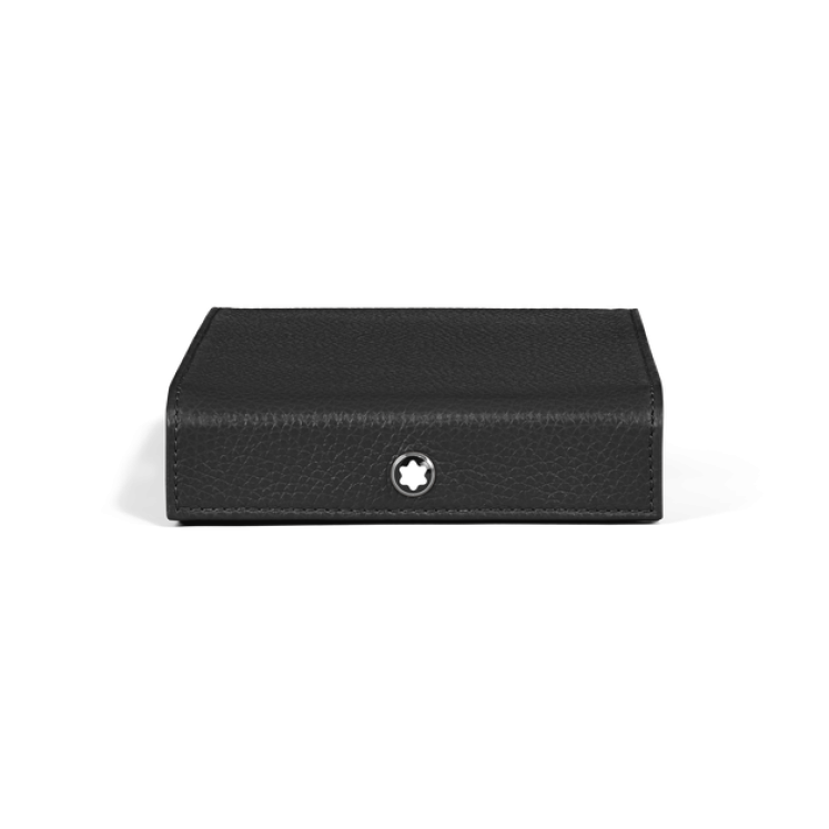 Coffret de Voyage en Cuir Grainé pour 4 Instruments d’Écriture