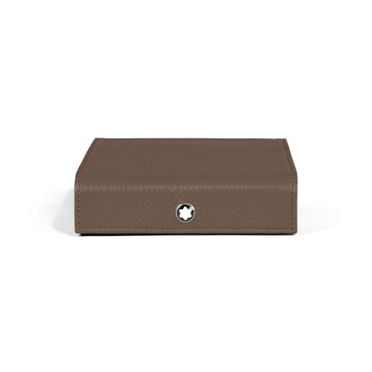 Coffret de Voyage en Cuir Grainé pour 4 Instruments d’Écriture