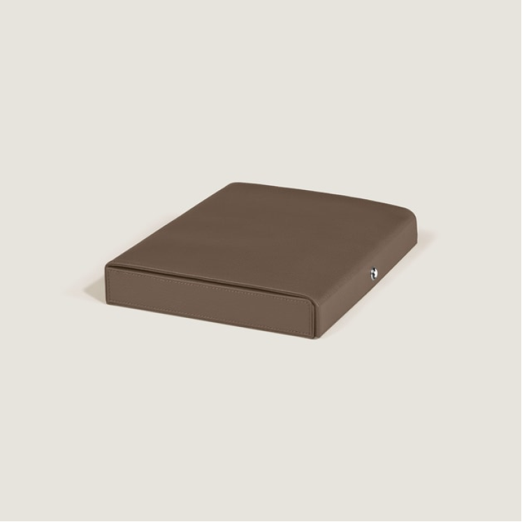 Coffret de Voyage en Cuir Grainé pour 8 Instruments d’Écriture