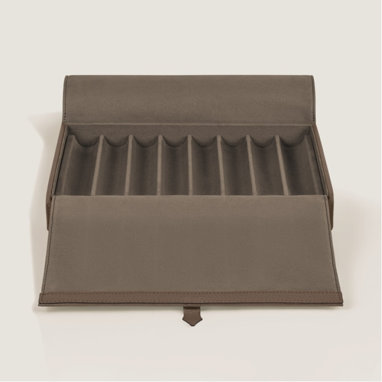 Coffret de Voyage en Cuir Grainé pour 8 Instruments d’Écriture