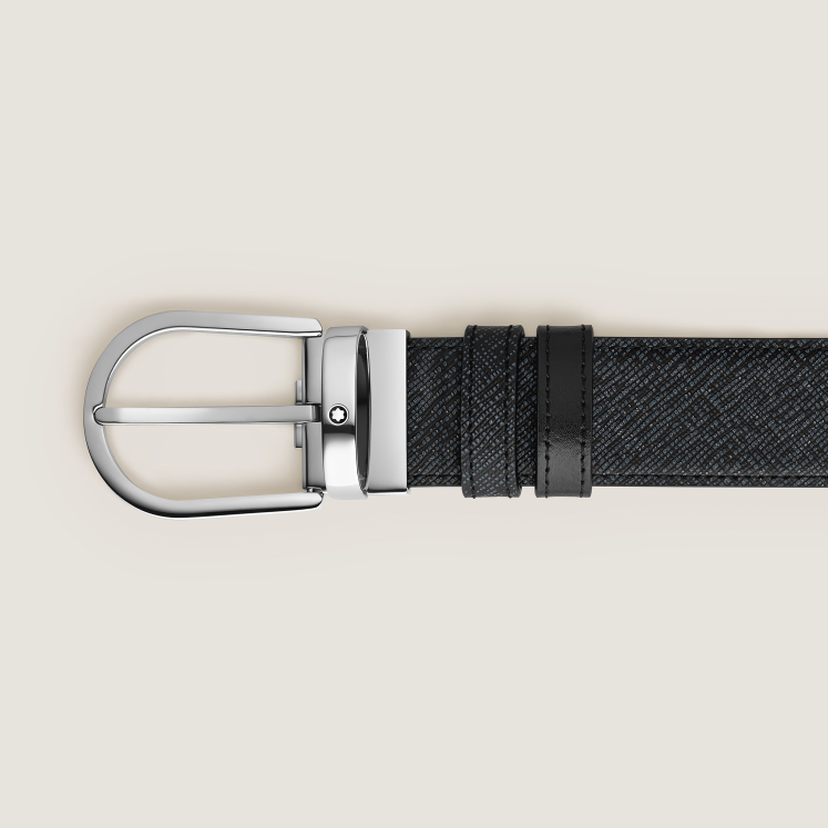 Ceinture Réversible Horseshoe 35 mm en Cuir Sartorial