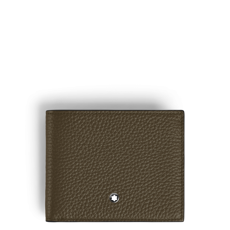 Portefeuille 4cc avec Porte-Monnaie en Cuir Grainé