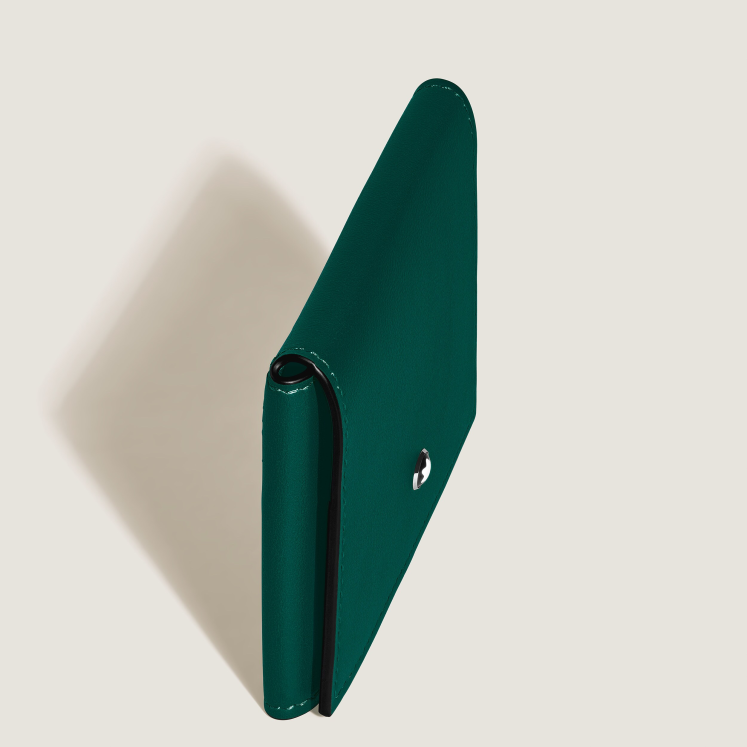 Porte-Cartes Trois Volets 4cc en Cuir Soft