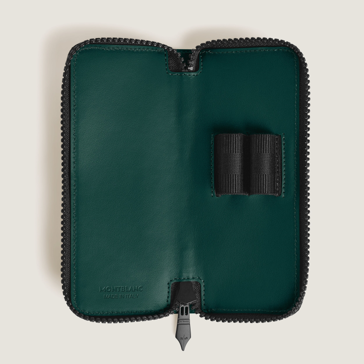 Étui pour 2 Instruments d'Écriture Zippé en Cuir Extreme