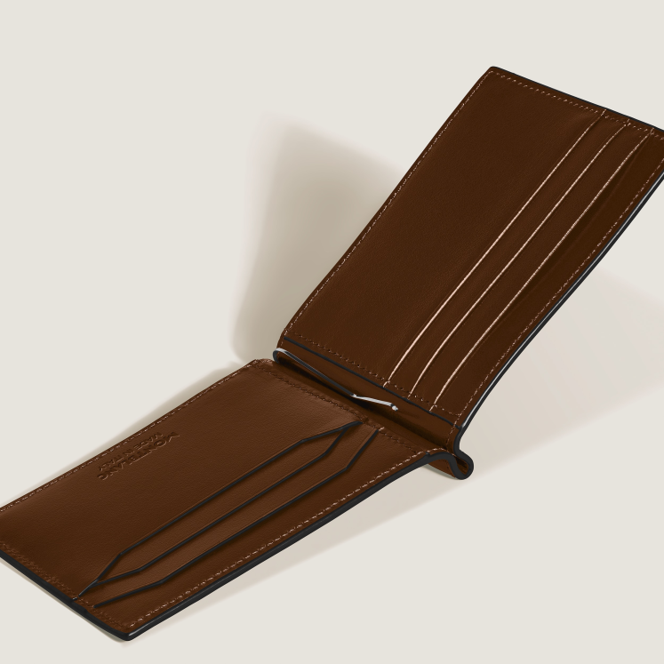 Portefeuille 6cc avec Pince à Billets en Cuir Meisterstück Sfumato