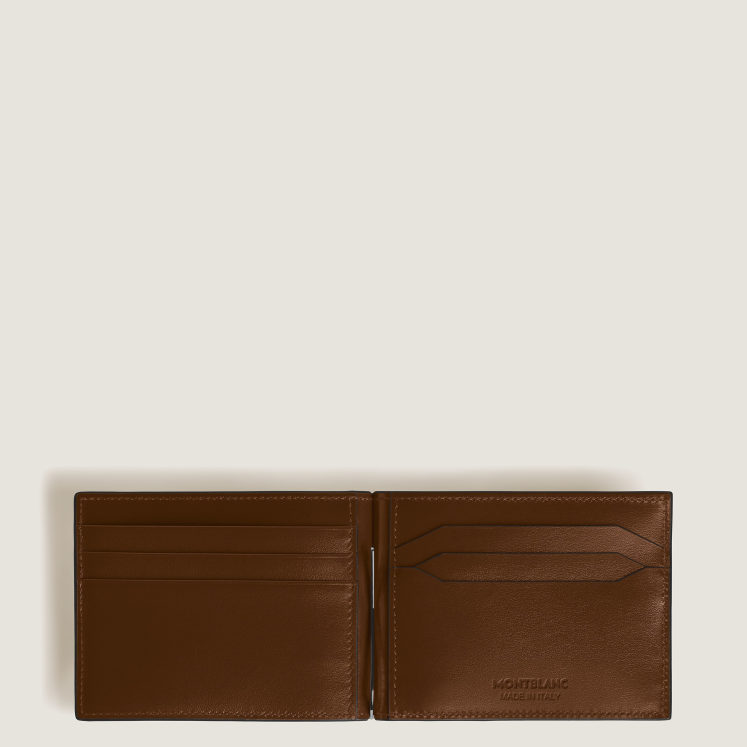 Portefeuille 6cc avec Pince à Billets en Cuir Meisterstück Sfumato