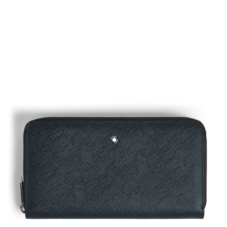 Portefeuille Continental 12cc Zippé en Cuir Sartorial