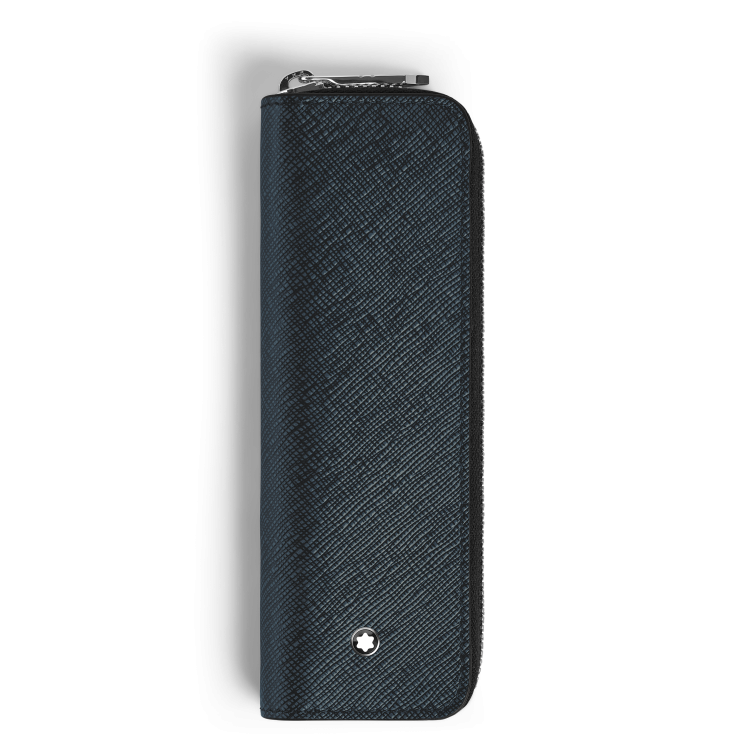 Étui pour 1 Instrument d'Écriture Zippé en Cuir Sartorial