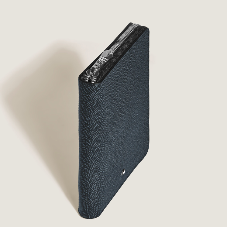 Étui pour 5 Instruments d'Écriture Zippé en Cuir Sartorial