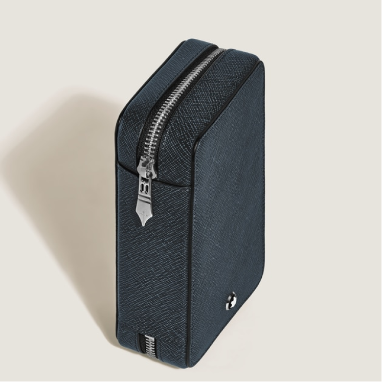 Étui pour 8 Instruments d'Écriture Zippé en Cuir Sartorial