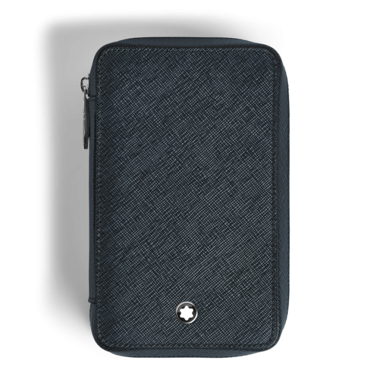 Étui pour 8 Instruments d'Écriture Zippé en Cuir Sartorial