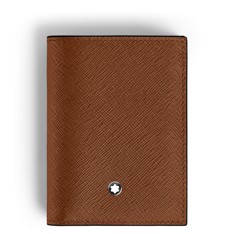 Mini Portefeuille 4cc en Cuir Sartorial