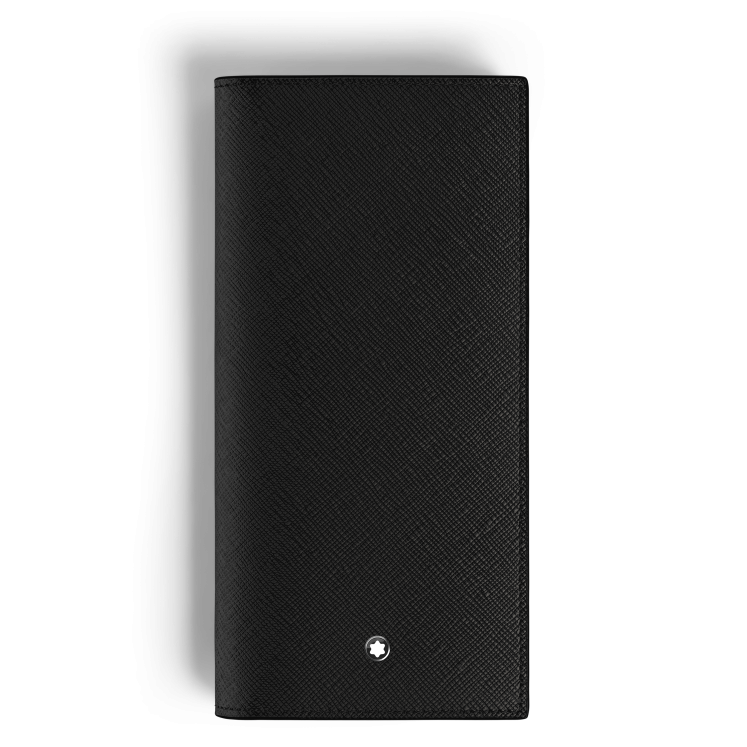 Portefeuille Long 14cc Zippé en Cuir Sartorial