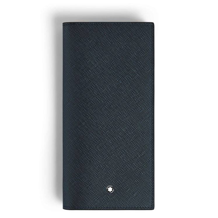 Portefeuille Long 14cc Zippé en Cuir Sartorial