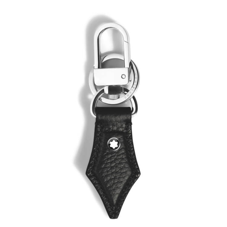 Porte-Cl&eacute;s Plume en Cuir Grain&eacute;