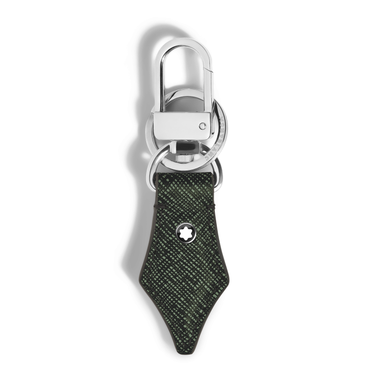 Porte-Clés Plume en Cuir Sartorial