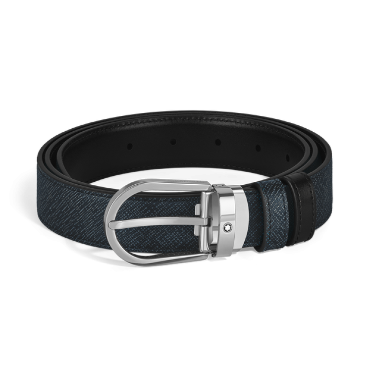 Ceinture Réversible Horseshoe 30 mm en Cuir Sartorial