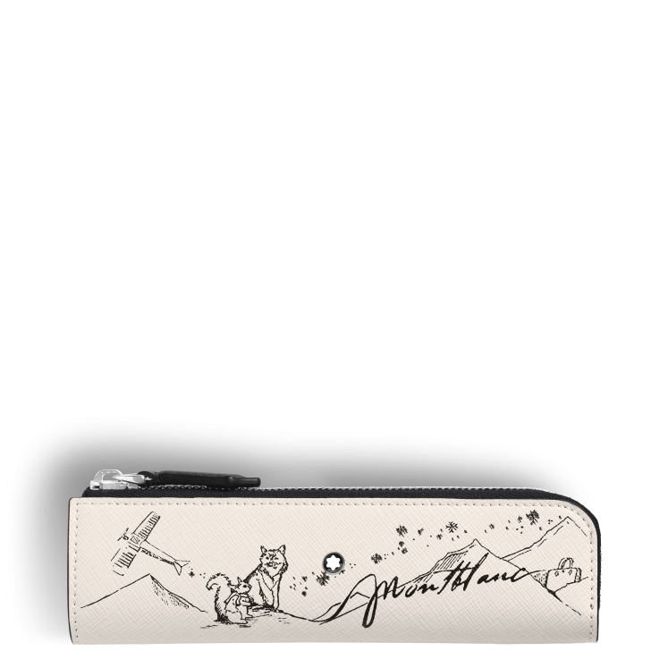 Étui zippé pour 1 instrument d’écriture Happy Holidays