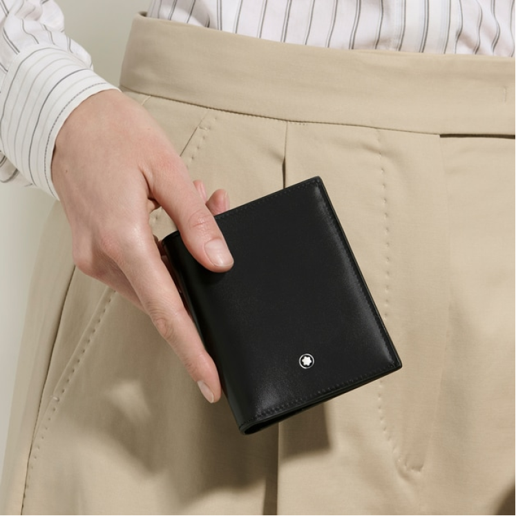 Portefeuille Compact 6cc en Cuir Meisterstück