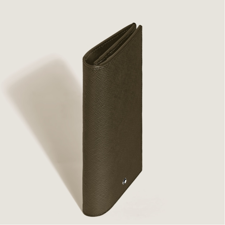 Portefeuille Long 14cc Zippé en Cuir Sartorial