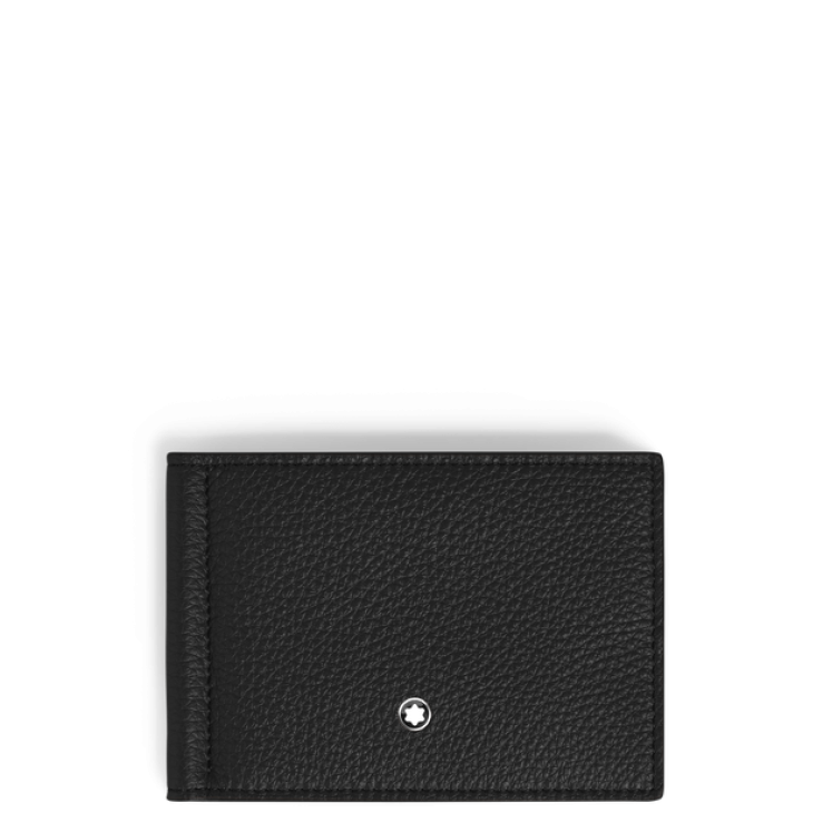 Portefeuille 6cc avec Pince à Billets en Cuir Grainé